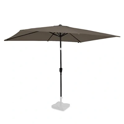Afbeelding van VONROC Premium parasol Rapallo 200x300cm Duurzame Kantelbaar UV werend doek Taupe Incl. beschermhoes