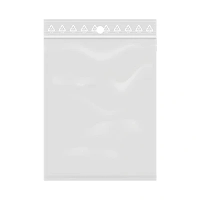 Afbeelding van 100 zakjes met ritssluiting, hersluitbaar, transparant, voor levensmiddelen, sieraden, accessoires, formaat 7 x 10 cm