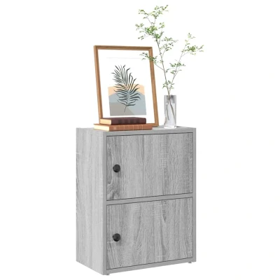 Afbeelding van vidaXL Boekenkast 40x24x52 cm bewerkt hout grijs sonoma eikenkleurig