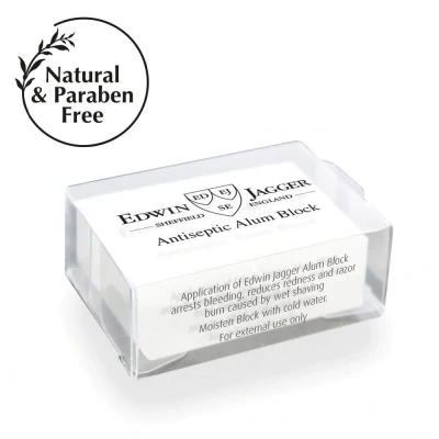 Afbeelding van Edwin Jagger Aluin Soaps &amp; Creams Pre Post Shave Antiseptic Alum Block