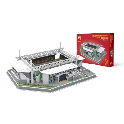 Afbeelding van MEGABLEU Stadion 3D Bollaert Rc Lens puzzel, 678297, grijs/rood/geel, 39 x 28 13 cm