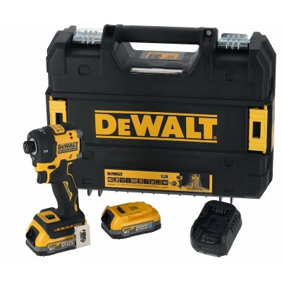 Afbeelding van DeWalt, Boormachine + slagboor, 18V XR hydraulische slagmoersleutel 2x1 7Ah Powerstack (Oplaadbare batterij)