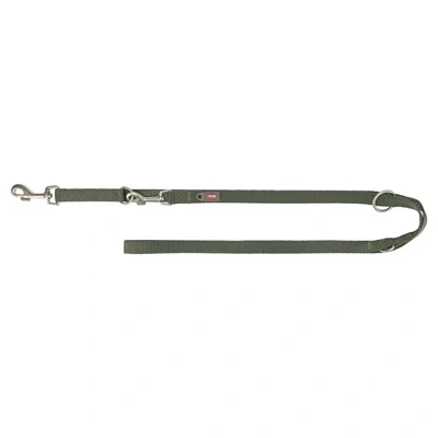 Afbeelding van Trixie hondenriem premium verstelbaar olijfgroen 200x1 cm