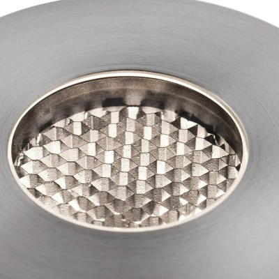 Afbeelding van Inbouwspot Grund, nikkelkleurig, Ø 8 cm, aluminium/roestvrij staal