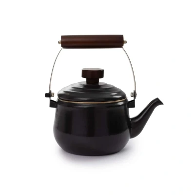 Afbeelding van Barebones Emaille Ketel 1,5 Liter Charcoal Zwart Fluitketels