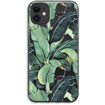 Afbeelding van Case Company® hoesje geschikt voor iPhone 11 Bananenbladeren Soft Cover Telefoonhoesje Bescherming aan alle Kanten en Schermrand