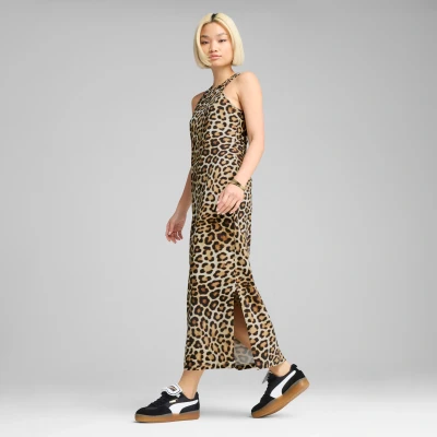 Afbeelding van Puma LEO LUXE SLIM Dress Maxijurk, Dames, Maat: XS, Alpine snow