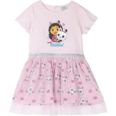 Afbeelding van CERDÁ LIFE&#039;S LITTLE MOMENTS Gabby&#039;s Dollhouse meisjesjurk, Beige en roze