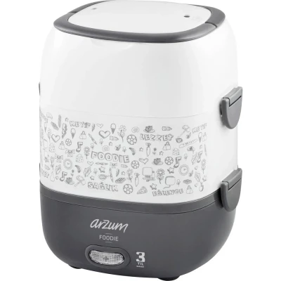 Afbeelding van arzum AR1073W AR1073 Elektrische lunchbox Wit