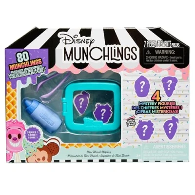Afbeelding van Just Play Disney Munchlings Set van 7 mini vitrines 2,5 cm om te verzamelen voor kinderen vanaf 3 jaar