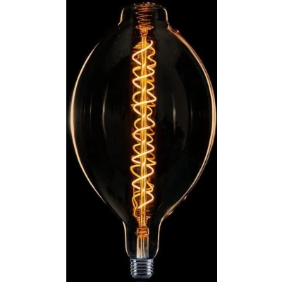 Afbeelding van Zeppelin XXL Spiraal LED E27 240v 8w/2200k dimbaar goud