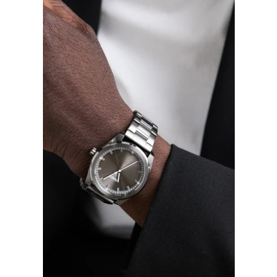 Afbeelding van HUGO Bright Horloge grau, Heren, Maat: One Size, Grau