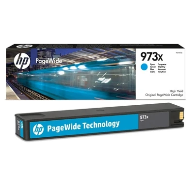 Image de HP 973X cartouche PageWide Cyan grande capacité authentique
