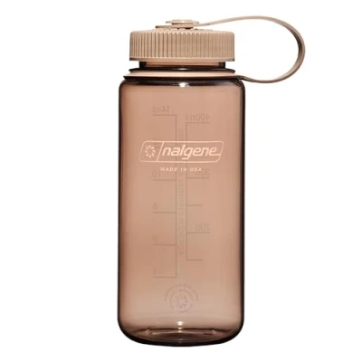 Afbeelding van Nalgene Sustain Tritan Waterfles, BPA vrij, gemaakt van materialen 50% plastic afval, 473,6 g, brede opening, mokka