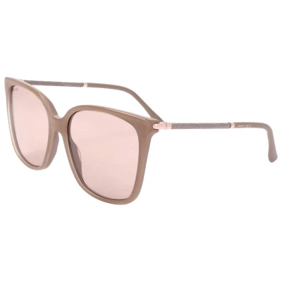 Afbeelding van Jimmy Choo SCILLA/S FWM 2S nude pink flash silver mirror sunglasses