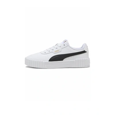 Afbeelding van Carina 3.0 sneakers voor Dames, Zwart/Wit/Goud, Maat 35,5 PUMA
