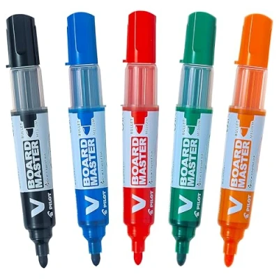 Afbeelding van Viltstift PILOT Begreen whiteboard rond assorti 2.3mm 5stuks