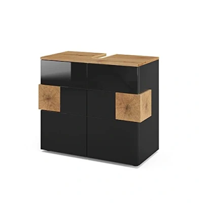 Afbeelding van Vicco Wastafelonderkast Eden, Antraciet/Antraciet, 73.1 x 64 cm