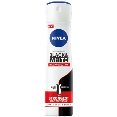 Afbeelding van Nivea Max Protection Spray Black &amp; White 150 ml