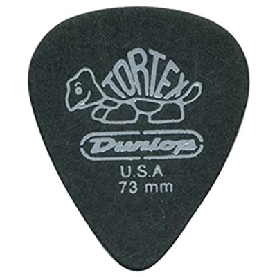 Afbeelding van Dunlop Tortex® Pitch Black Standard 0.73 mm Plectrums 12 stuks
