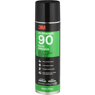 Afbeelding van 3M Hi Strength 90 lijmspray transparant 500ml
