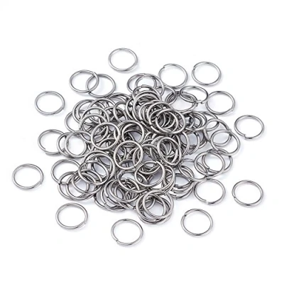 Afbeelding van Craftdady 2000 stuks roestvrijstalen open ringen, 10 mm en 1 dik, voor het maken van sieraden