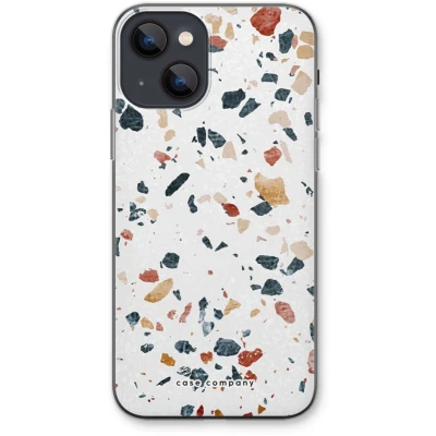Afbeelding van Case Company® hoesje geschikt voor iPhone 13 Terrazzo N4 Soft Cover Telefoonhoesje Bescherming aan alle Kanten en Schermrand