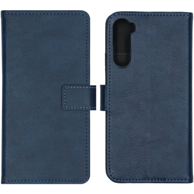 Afbeelding van iMoshion Hoesje Geschikt voor OnePlus Nord Met Pasjeshouder Luxe Bookcase Donkerblauw