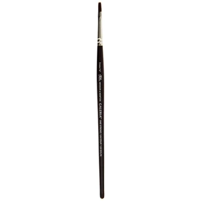 Afbeelding van Winsor &amp; Newton Galeria Acrylverf Penseel One Stroke Platte vorm kort steel 3mm