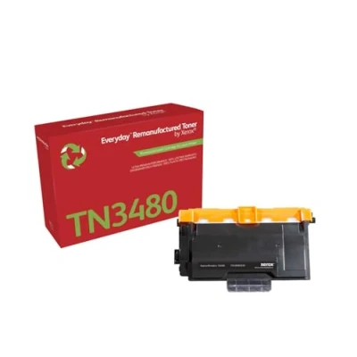 Afbeelding van Xerox Toner vervangt Brother TN 3480 Compatibel Zwart 8000 bladzijden Everyday™ Remanufactured 006R03618