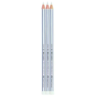 Afbeelding van Faber Castell 111499 krijtbordstift, 3 stuks, wit