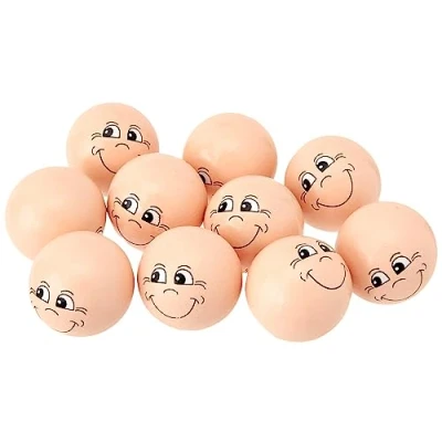 Image de Creativ Boules en bois avec visage