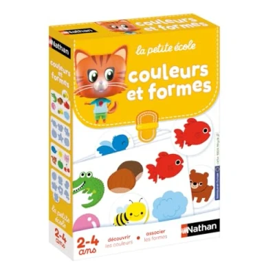 Afbeelding van Nathan La Petite Ecole Kleuren en vormen ontdekken, associëren Educatief spel Coffret met 6 progressieve spellen Voor kinderen vanaf 2 jaar