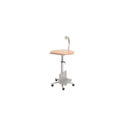 Afbeelding van MAUL werkstation stervoet met wielen beuken look staal 1 stuk 83.5 x 61 158.5 cm