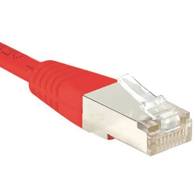 Afbeelding van Exertis Connect Patchkabel F/UTP, CAT.5e, rood, 1,5 m met bijzonder smalle knikbeveiliging (F/UTP, CAT5e, 1.50 m), Netwerkkabel