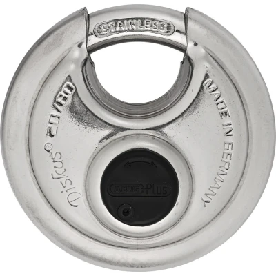 Afbeelding van ABUS Diskus 20 hangslot 80mm INOX staal/beugel gehard gelegeerd staal