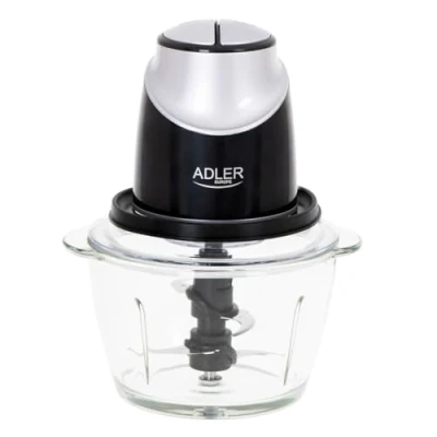 Image de Mini Hachoir Électrique à Viande 4 Lames en Acier Inox. 2 Vitesses Adler AD4082 550 Blanc/Noir