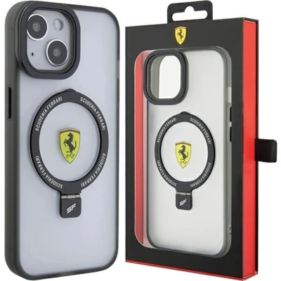 Afbeelding van Ferrari Ring Stand 2023 Collection MagSafe hoesje voor iPhone 15 Plus / 14 Transparant