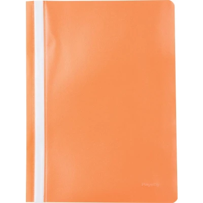 Afbeelding van Pergamy Snelhechtmap, Ft A4, Pp, Pak Van 5 Stuks, Oranje Snelhechtmap