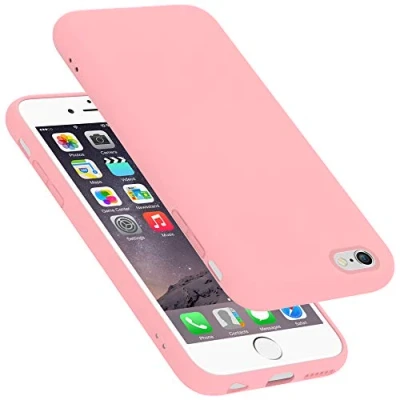 Afbeelding van Cadorabo Hoesje geschikt voor Apple iPhone 6 / 6S in LIQUID ROZE Beschermhoes gemaakt van flexibel TPU silicone Case Cover