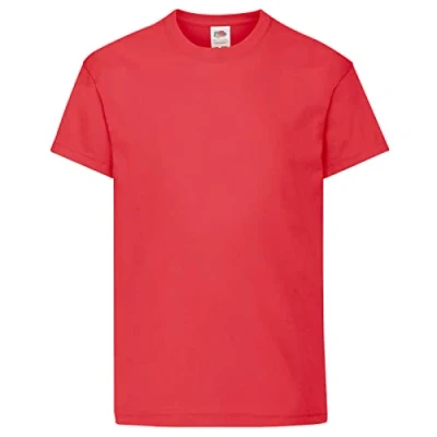 Afbeelding van Fruit of the Loom T shirt met korte mouwen voor heren, Rood