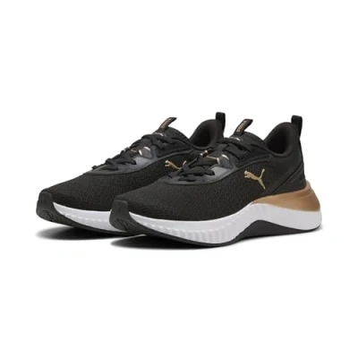 Afbeelding van Softride Sera hardloopschoenen voor Dames, Zwart/Goud, Maat 40,5 PUMA