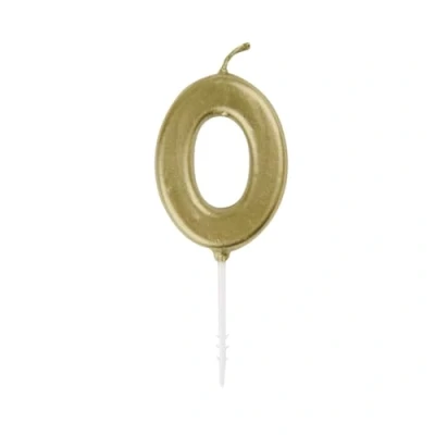 Afbeelding van Haza Original Cijferkaars &#039;0&#039; Goud 6 Cm