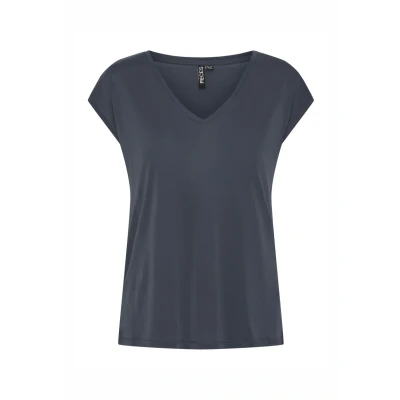 Afbeelding van Pieces Pckamala NOOS BC Tshirt basic, Dames, Maat: XS, Ombre blue