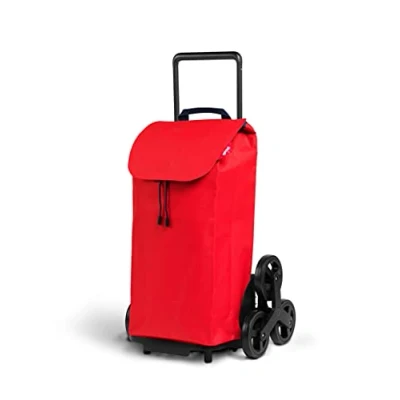 Afbeelding van Vileda Gimi Boodschappentrolley 52L 51X44X96 Cm Rood/Zwart