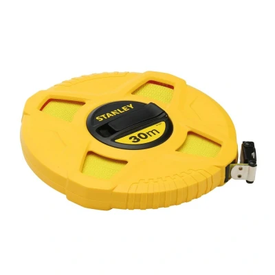 Afbeelding van Stanley landmeter fiberglas met gesloten kast 30m x12,7mm