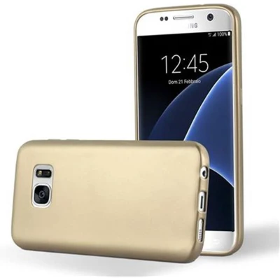 Afbeelding van Cadorabo Hoesje geschikt voor Samsung Galaxy S7 in METALLIC GOUD Beschermhoes gemaakt van flexibel TPU silicone Case Cover