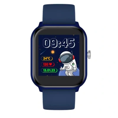 Image de ICE Watch smart Blue Montre connectée bleue pour garçon avec bracelet en silicone 021877 (1,40&quot;)