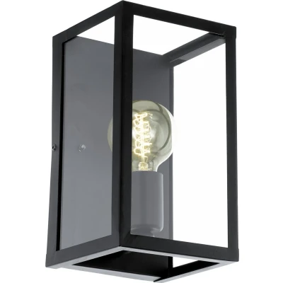 Afbeelding van Landelijke Eglo Wandlamp Charterhouse Zwart/glas Zwart
