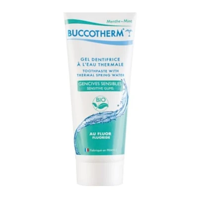 Afbeelding van Buccotherm Organic Fluoride Gevoelig Tandvlees Thermale Water Tandgel 75 ml